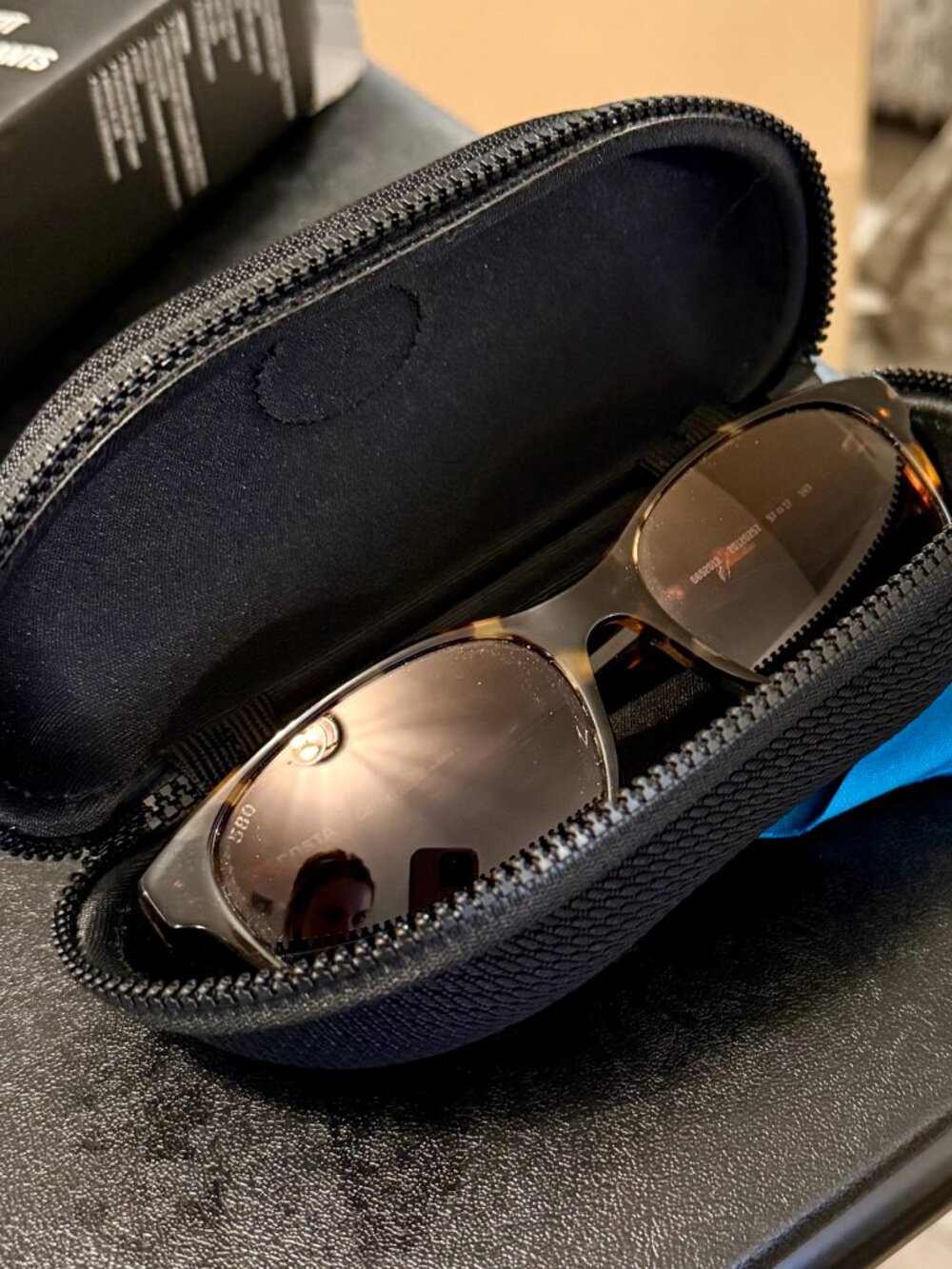 COSTA Catherine Tortoise Frame Sunglasses w/ Gold Mirror 580G Lenses / Case